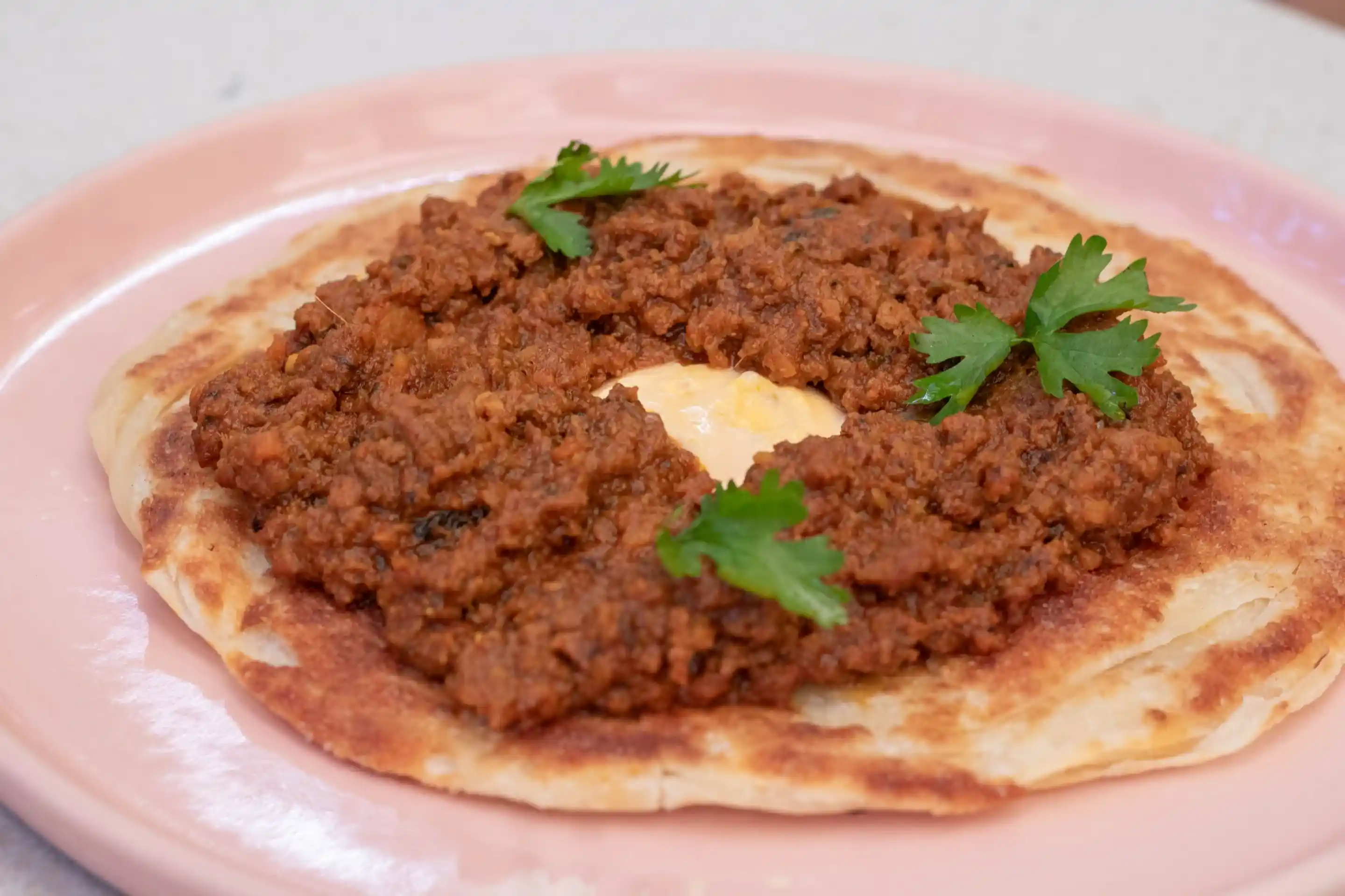 Breakfast Kheema Paratha